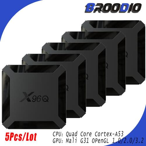 X96Q Smart Tv Box Android 10 H313 TVBOX Media Player Quad Core 4K 2.4GWifi x96q TV Box Android Tv Set Top Box 5 Pcs Low Price