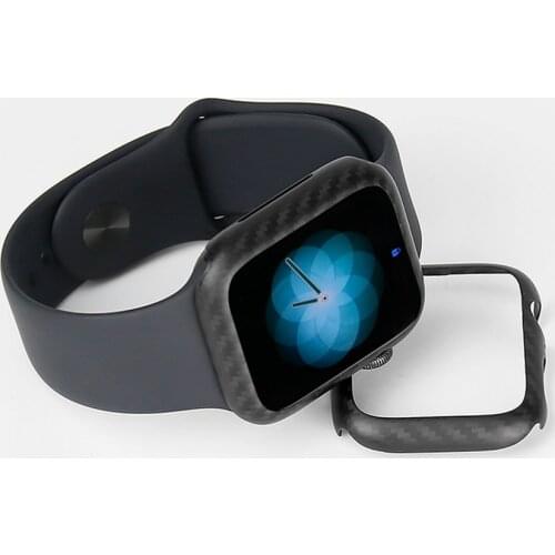 Protector Case For Apple Watch Series 4 40-44mm Genuine Carbon Fiber Material Cover For iWatch 3 2 1 Watch Cases 38-42mm Shell