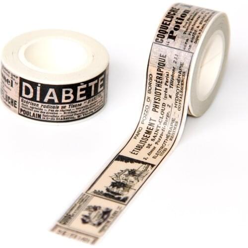 1pcs adhesive paper washy tape Decorative Office Masking Tape Scrapbooking School Supply Gift Stationery