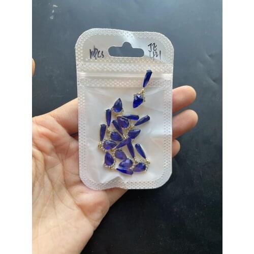 10PC/Lot 10X10mm Nail Art Alloy Happy Planet Charms 3D Crystal Rhinestones Decorations For Nails Manicure Jewelry Supply @2021-4