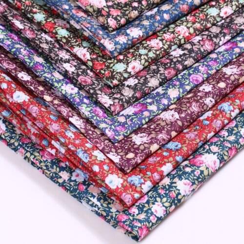 100*150cm Peony Floral Sewing Fabric Skirt DIY Materials By Meter Patchwork Handmade Home Decoration Cloth