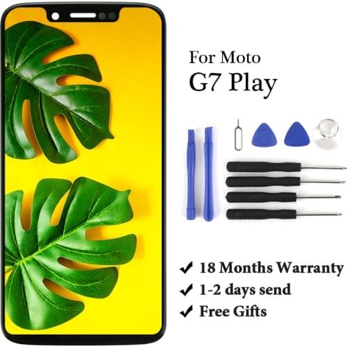 100% test display For Motolora G7 play xt1952 LCD Touch Screen Digiziter Assembly Replacement For moto G7 play lcd