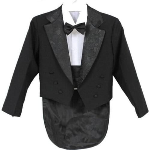 2016 New fashion Cute Kid Boy Wedding Suit / Boys' Tuxedo / Boy Blazers / Gentlemen Boys Suits For Weddings (5 pcs) 1-10T