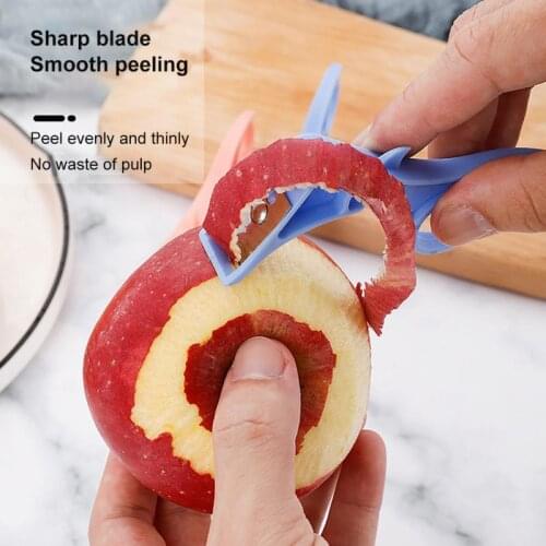 3 In 1 Multi-Function Vegetable Fruit Peeler Plastic Orange Pear Lemon Slicer Stripper Julienne Cutter Citrus Knife Kitchen Tool