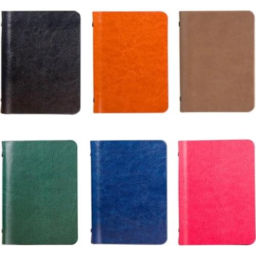 A7 Pocket Loose-leaf Notebook Leather Cover Business Diary Memos Planner Notepad Agenda Organizer Note Book
