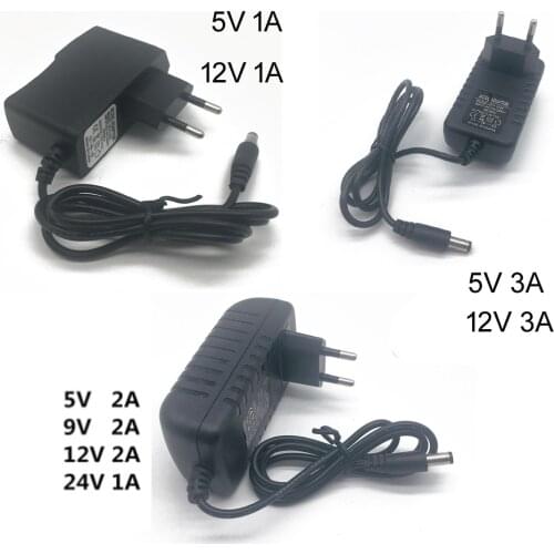 Power Adapter DC 5V 9V 12V 24V 1A 2A 3A Adaptor 220V To 5 V 12 V Volt Charger Supply Universal Switching EU US Plug 220V To 12V