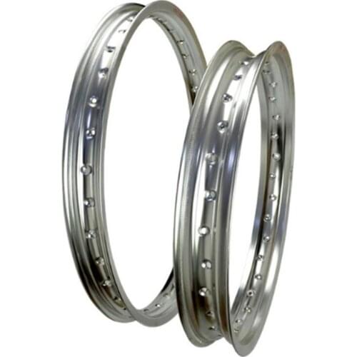 Motorcycle Accessories 6061 Aviation Aluminum F & R Black / Silver Rims Wheel Circle 2.15x18 1.60x21 36 Spoke Holes