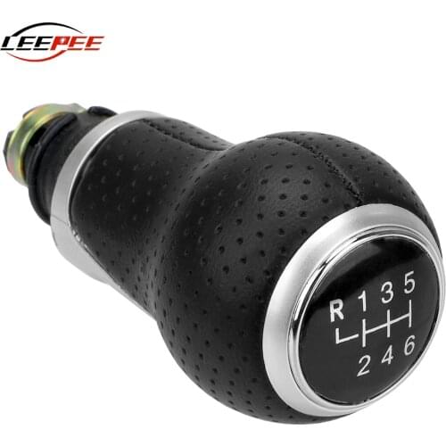 LEEPEE Car Gear Shift Knob Auto Accessories For Audi A4 B6 B7 B8 A6 S4 8K A5 8T Q5 8R S Line Ibiza 6J Seat Leon Mk1 Passat Golf