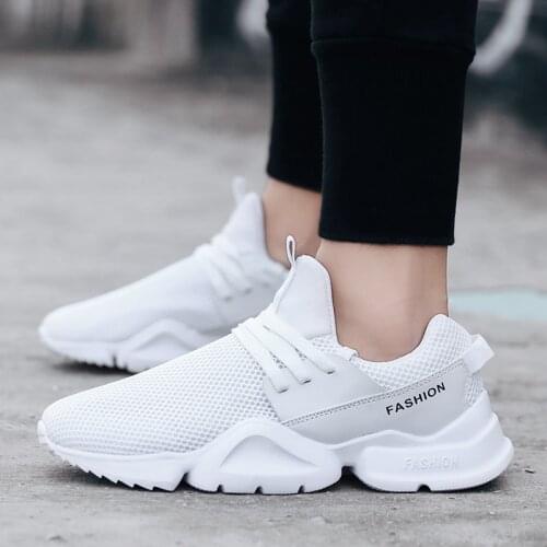 White Mens Casual Shoes Chaussure Homme Flats Breathable Men Fashion Sneakers Classic Outdoor Jogging Shoes Tenis Masculino