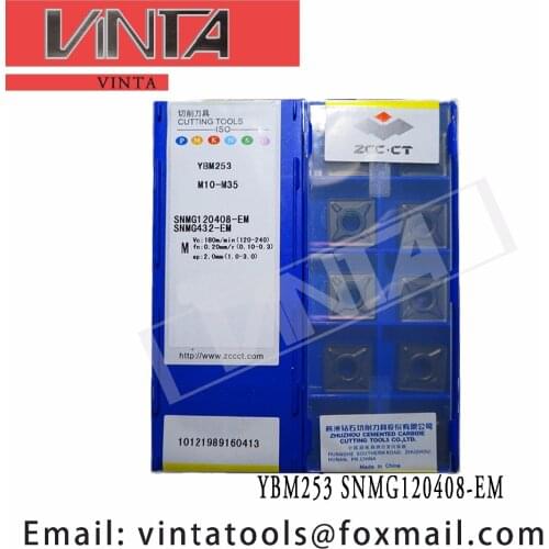 Free shipping high quality 10pcs/lots YBG202 YBG205 YBM253 SNMG120408-EM cnc carbide turning inserts