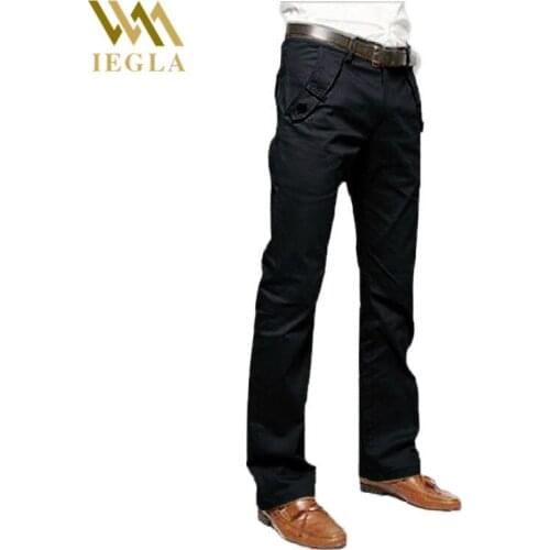 Mens Pants New Casual Designer Slim Pant Man Work Business Trouser Straight Dress Pants Male Black Gray Long Trousers