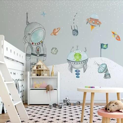Milofi custom 3D wallpaper mural hand-painted space universe childrens room background wall painting decorative wallpaper mural