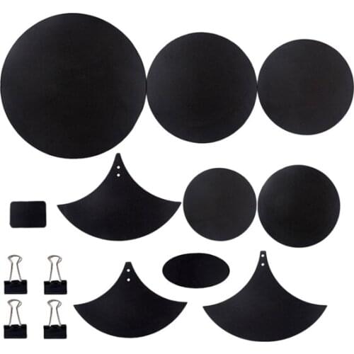 Hot AD-14Pcs/Set Rubber Foam Tambor Bass Snare Drum Sound Off Quiet Mute Practice Pad Set Musical Instrument Accessory