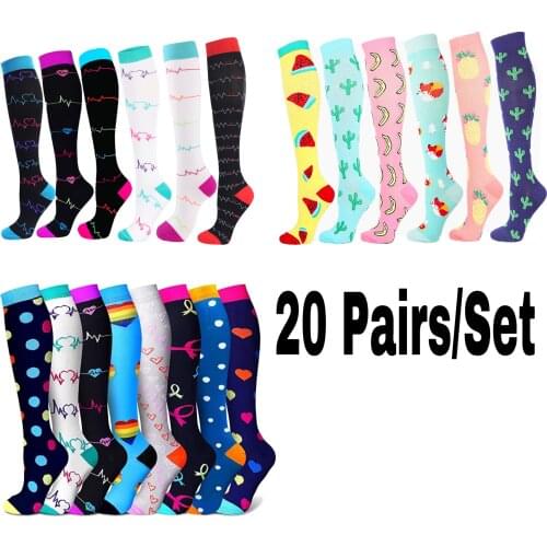 Compression Socks Pack Dropshipping Men Women Socks Funny Outdoor Marathon Graduated Pressure High Stockings For Running Sports