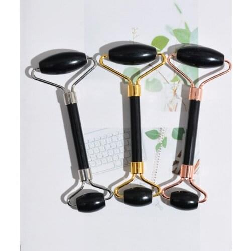 Facial Massage Xiuyu Roller Obsidian Small Double Massager Set Facial Shaving Massage Gu Sha board Massage Apparatus