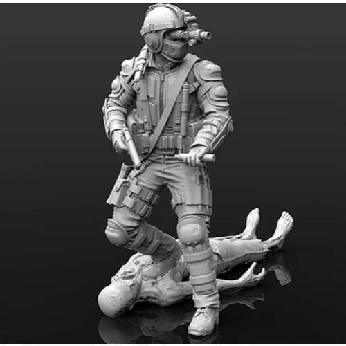 1/35 Resin Model figure soldier GK Stalker Squad-1 Counterterrorism team Unassembled and unpainted kit