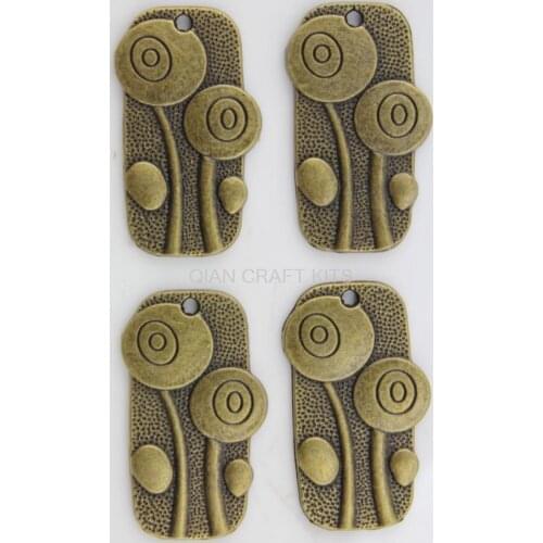 Set of 12 pcs lolly pop mushroom tag badge antique bronze zinc alloy lead nickle free pendant, charm, drops for diy 37mm/AY0116