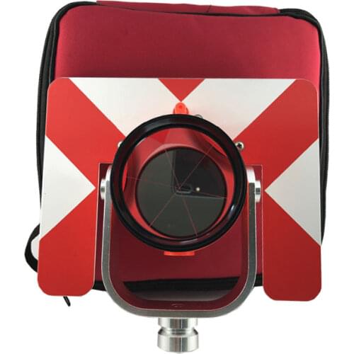 NEW RED Prism Set for topcon sokkia nikon Pentax South total stations w/ Bag 5/8x11 female thread