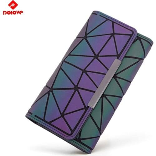 New Fashion Diamond Money Clip Female Trifold Wallet Slim Thin Women Purses Long Clutch Wallets Money Bag
