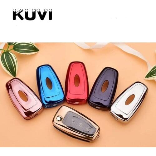 New soft Car Remote Key Fob Shell Cover Case For Ford Ranger C-Max S-Max Focus Galaxy Mondeo Transit Tourneo Custom