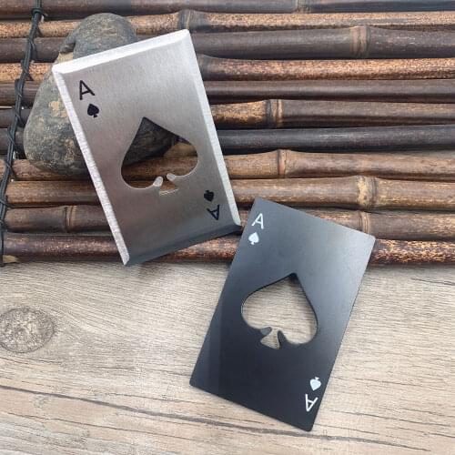 50pcs/ lot Stainless steel Portable mini bottle opener Wholesale beer opener bar tools Creative CARDS A bottle opener