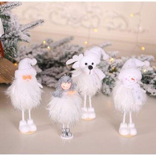 Latest New Year 2021 Christmas Angel Girl Boy Dolls Xmas Tree Ornament Noel Christmas Decoration for Home Navidad 2020 Kids Gift