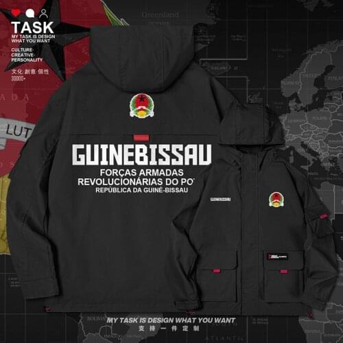 Republic of Guine Bissau Guinean Bissau GNB men jacket hooded Land Force logo army fan streetwear clothing new clothes autumn