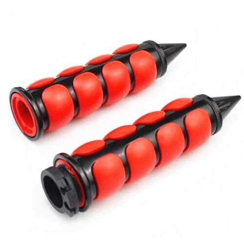 Pair Red 1"25mm Rubber Handlebar Hand Grips Motorcycle Dirt bike Scooter Offroad For Dyna Honda CBR Kawasaki Suzuki