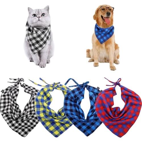 Pet Neckerchief Scarf Cat dog Bandana Bibs Scarf Collar Saliva Towel Triangle Neckerchief