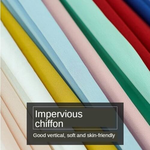 Encryption Chiffon Fabric with Opaque Summer Lining White Gauze Dress Solid Color Tulle Brocade Sewing Dark Green By The Meter