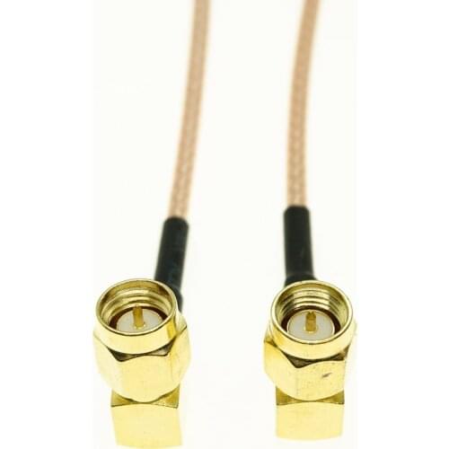 SMA Male Connector Right Angle To SMA Male Connector Right Angle RF Pigtail Cable 6inch RG316 Jumper 10cm 15cm 50cm