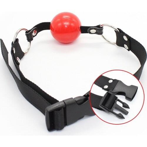 Buckle Type Red Ball Stuffed Mouth Gag Oral Open Mouth Plug Slave Adult Toys BDSM Bondage SM for Woman Adult Sex Games Sex Toys