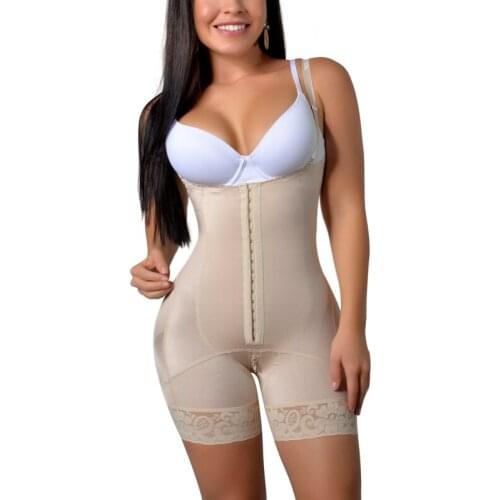 Ladies Double-Breasted High Back Crotch Zipper Corset Lace Corset Slimming Shorts Bodyshaper Women WomenS Home Wear
