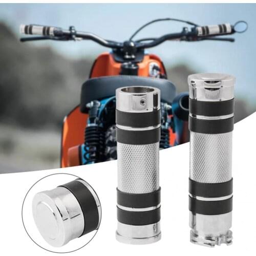1 Pair 25mm Motorcycle Aluminum Handlebar Anti-slip Hand Grip for Honda Kawasaki Motorcycle Equipments Accessories
