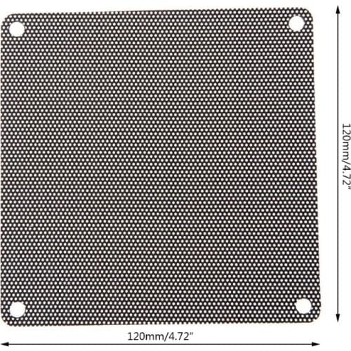 10PCS 120MM PVC Fan Dust Filter PC Dustproof Case Cuttable Computer Mesh Cover Black