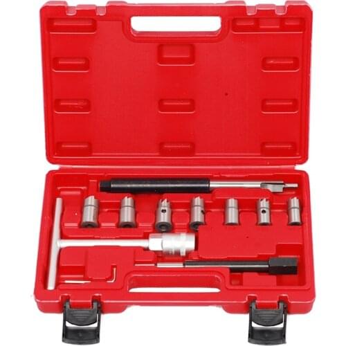 11piece diesel injector base cleaning reamer valve base cleaning reamer carbon cleaning reamer