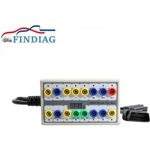2021 OBDII Breakout Box OBD2 Interface Car Protocol Detector with Pin Out Box OBD 2 Diagnostic Tool Auto Connector