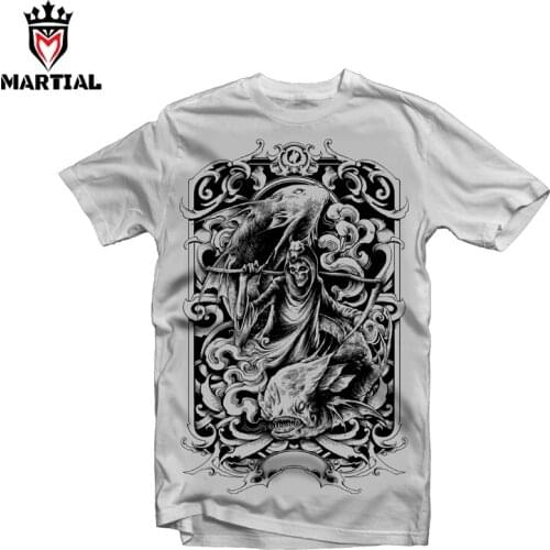 Martial:Pisces original design printed mma shirts short sleeve boxing shirts breathable gym t shirt