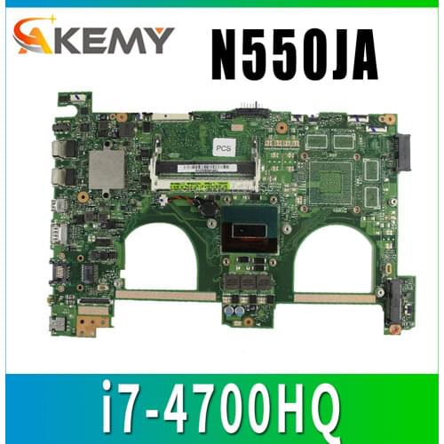 For ASUS N550 N550JA N550JV Motherboard processor i7-4700HQ DDR3L 1600 MHz HD Integrated Graphics 4600 full Tested free shipping