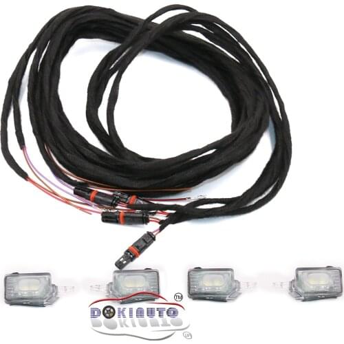 Door Handle Doorknob Welcome Light For Audi A4 B9 8W