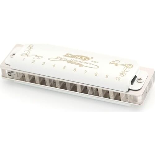 EASTTOP new harp half-valves diatonic T008LS blues harp white colors covers