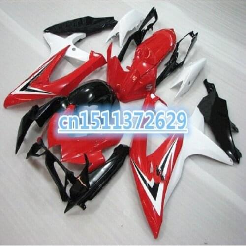 Injection Fairing for Suzuki 2010 2009 2008 GSXR750 K8 GSXR600 GSX R600 08 09 10 red black aftermarket Fairings kit