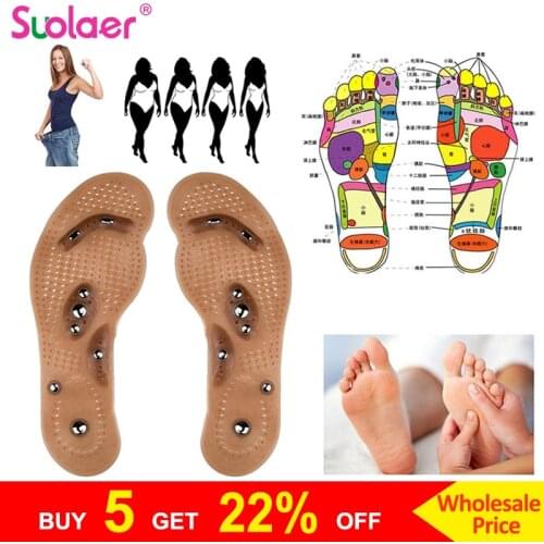 Free Cut Magnetic Insole Care Footbed Magnetotherapy Foot Massage Magnet Therapy Foot Pain Acupuncture Points Foot Care Tools