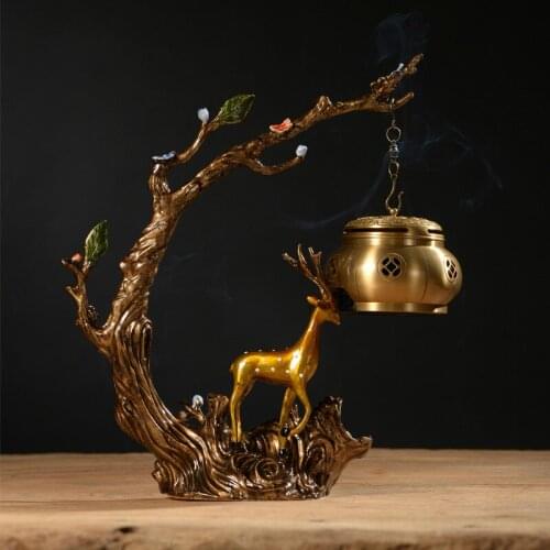 Pure Copper Music Incense Burner Domestic Sandalwood Ornaments Aromatherapy Ball Aroma Burner incense holder