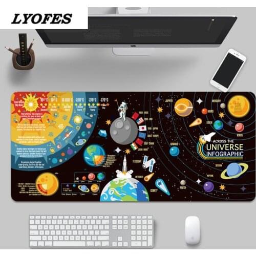 Desk Mats 30*80cm Large Cute Mouse Pad Universe Starry Sky Laptop Gamer Rubber Mouse Mat MousePad Gaming Mousepad Cup Mat