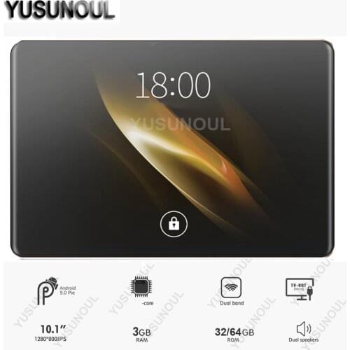 Fast For Games/Videos Hot New Android 9.0 10 inch tablet 4G LTE 32+64GB ROM 8 Cores 1920x1200 WiFi GPS Netflix Tablette 10.1"