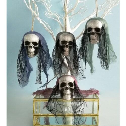 Halloween Hanging Pendant Halloween Skeleton Hanging Ghost Terror Foam Skull Ornament Horror Halloween Party Decor Scary Props