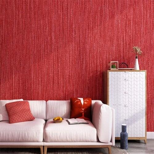 Modern minimalist pure pigmented Japanese linen wallpaper beauty salon purple pink wallpaper living room bedroom princess powder