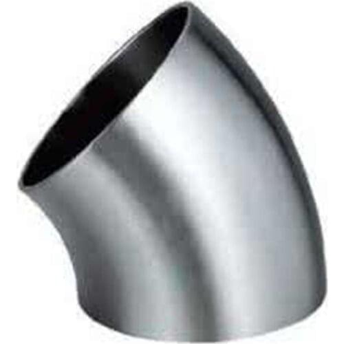60mm 2.36 Inch Pipe OD SUS 304 Stainless Steel Sanitary Butt Welding 45 Degree Elbow Fitting Home Brew Beer