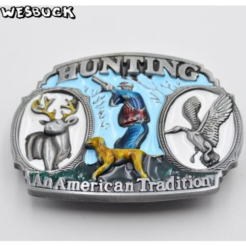 WesBuck Brand Hunting Belt Buckles Metal for Man Women Buckles